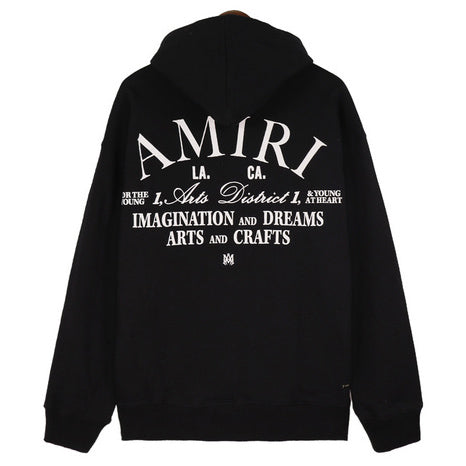 AMIRI Logo-Appliquéd Embroidered Cotton-Jersey Hoodies
